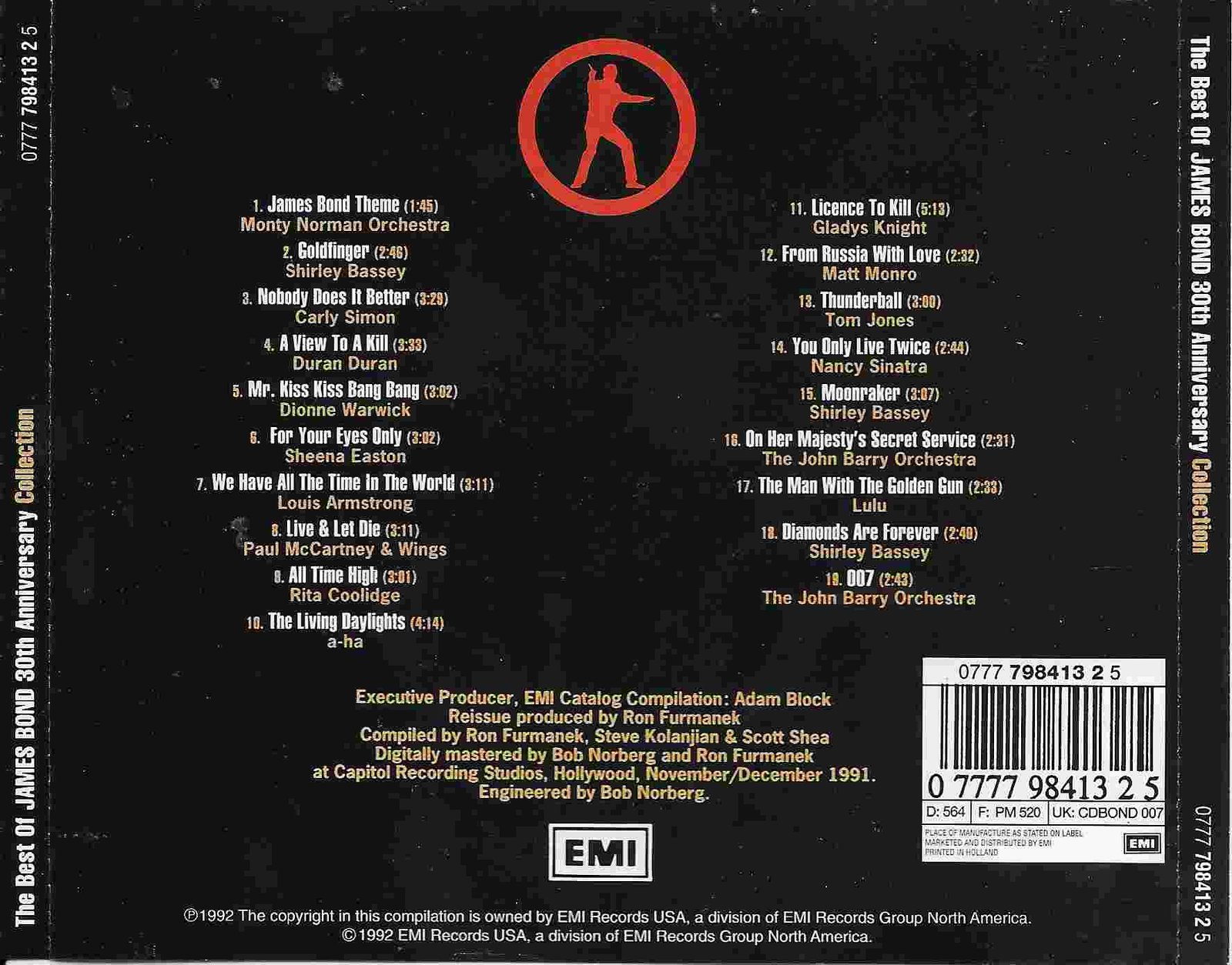 Back cover of CDBOND 007
